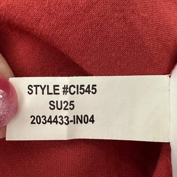 J. Crew Crewneck Vest Linen Burnt Orange Red Button Sown Size 6 - Picture 11 of 11